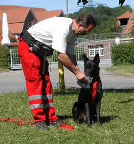 Hundef�hrer mit Hund