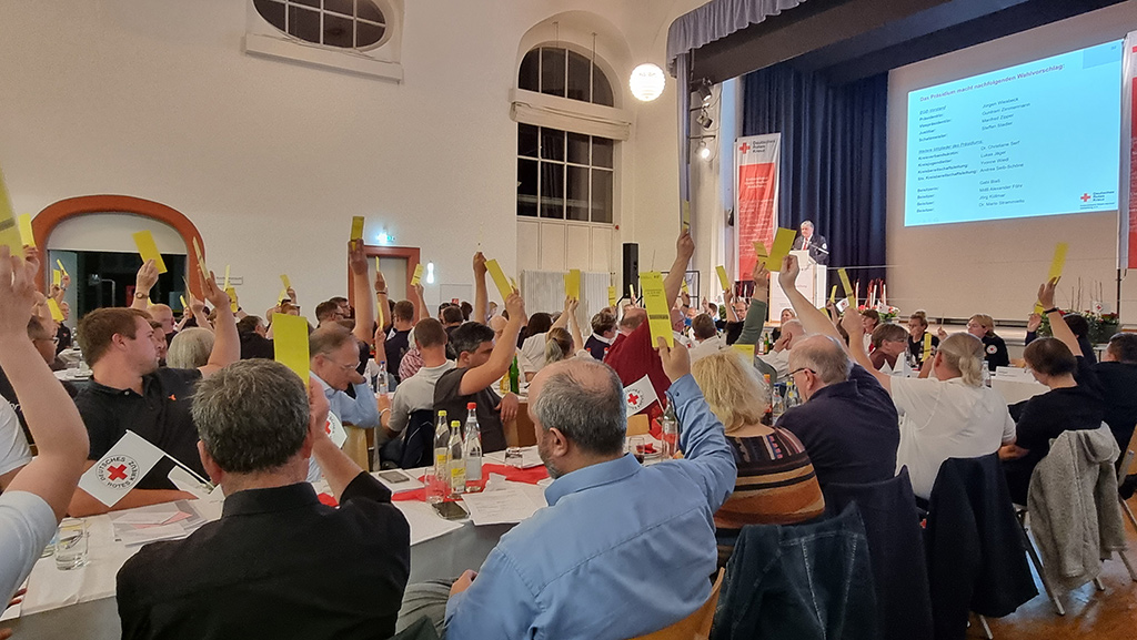 Abstimmung bei der Kreisversammlung