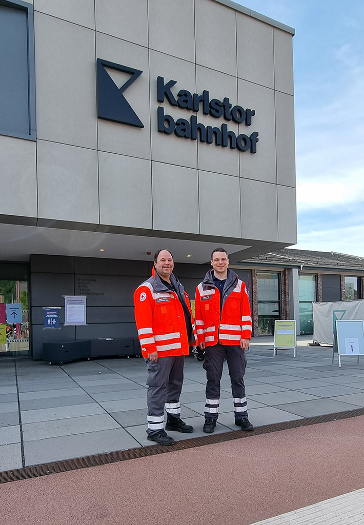 Die Bereitschaft Heidelberg-Süd sorgte mit zwei Helfern für den Sanitätsdienst.