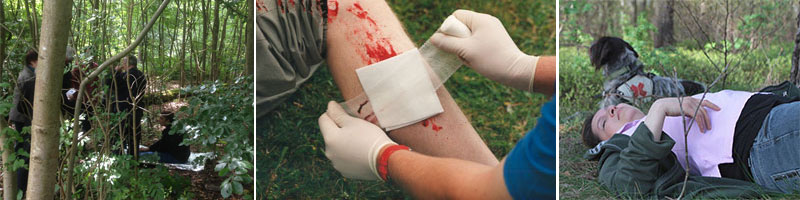 Situationen Verletzungen im Freien