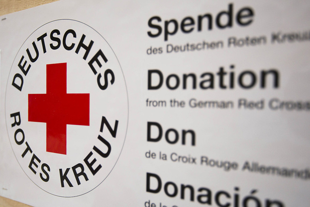 DRK Logo und Schrift Spende Donation